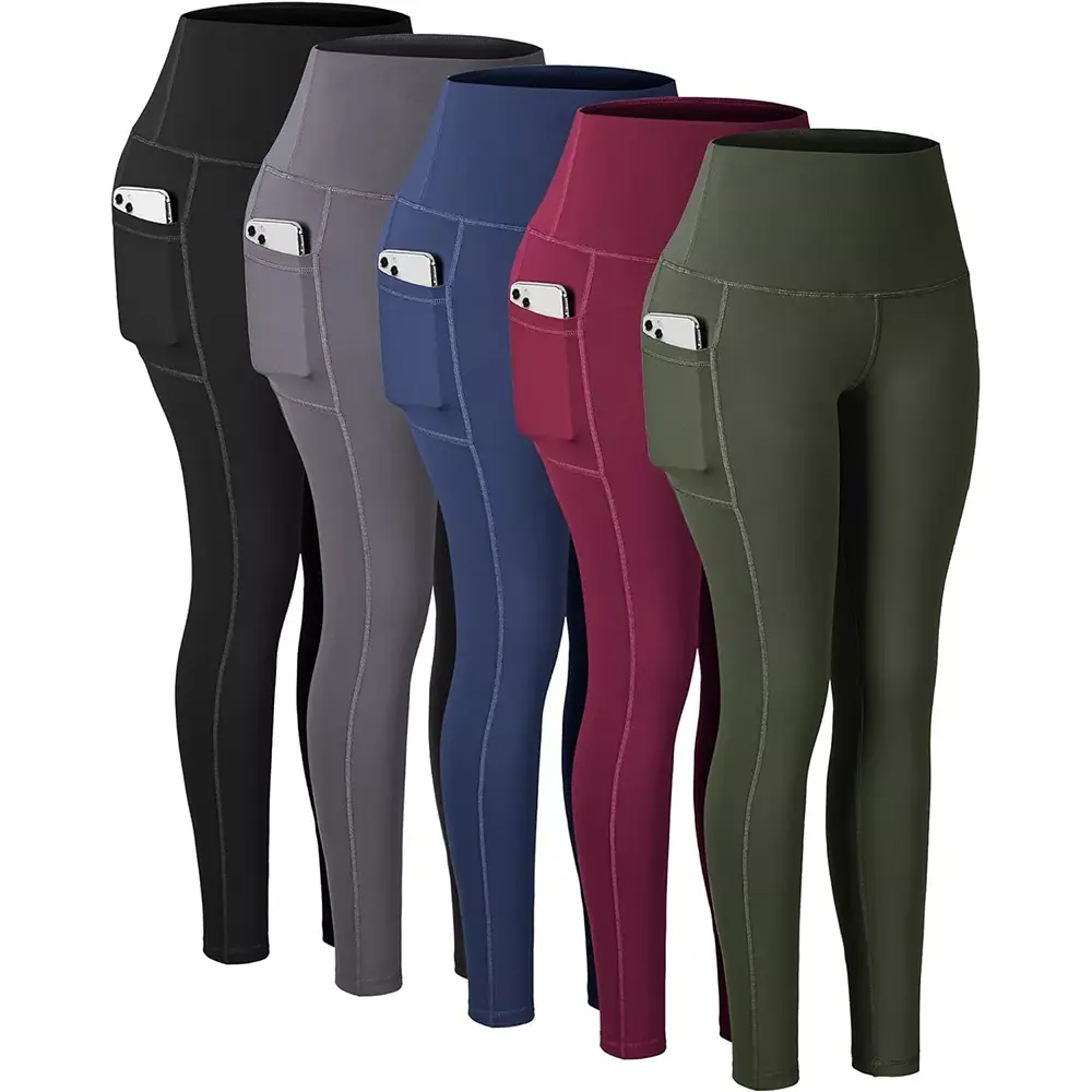 Højtaljede leggings med lommer